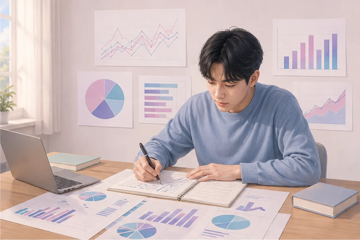 IELTS Academic Writing Task 1: how to describe graphs and charts — visual guide