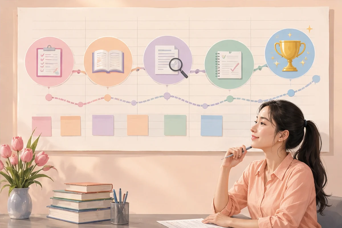 เตรียมสอบ TOEIC ใน 1 เดือน (แผนที่ทำตามได้) — ภาพสรุปแนวคิด