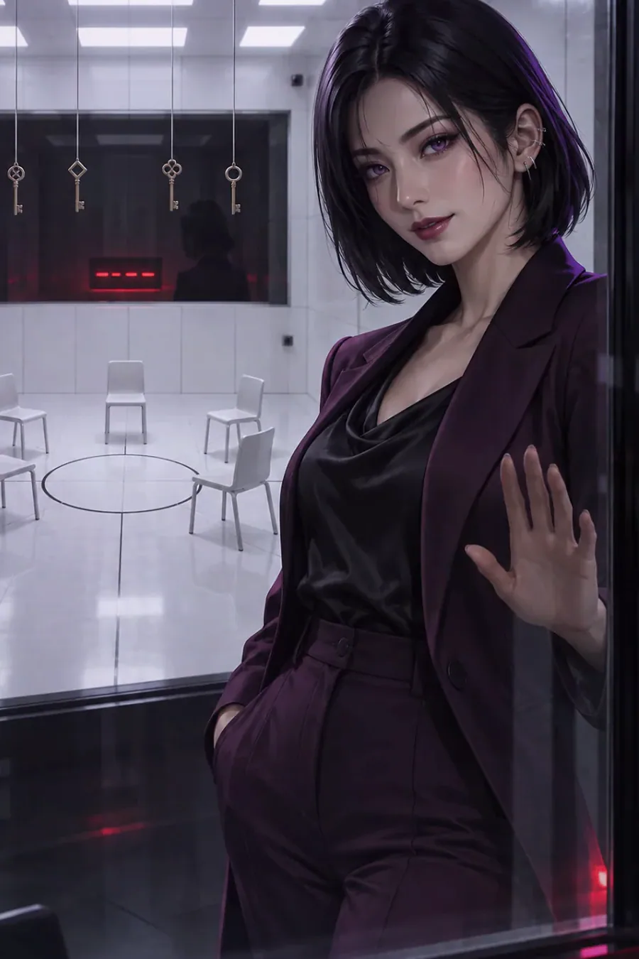 The midnight door: A door appears to Nyx's private magical library. Entering means trusting her rules for one hour.