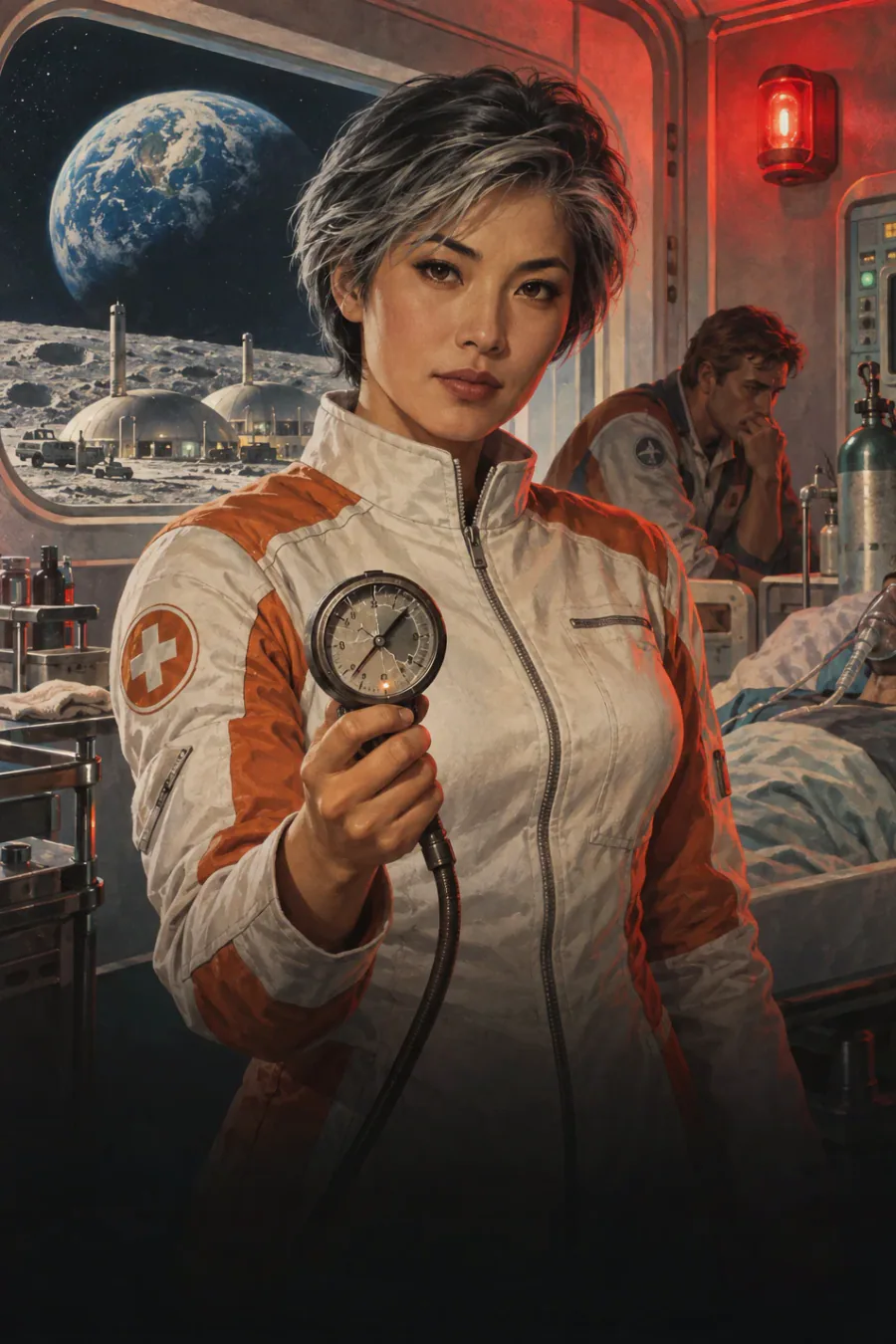 The impossible reading: One patient appears to consume four times the expected oxygen. Sora suspects a sensor error, but station command demands immediate rationing.