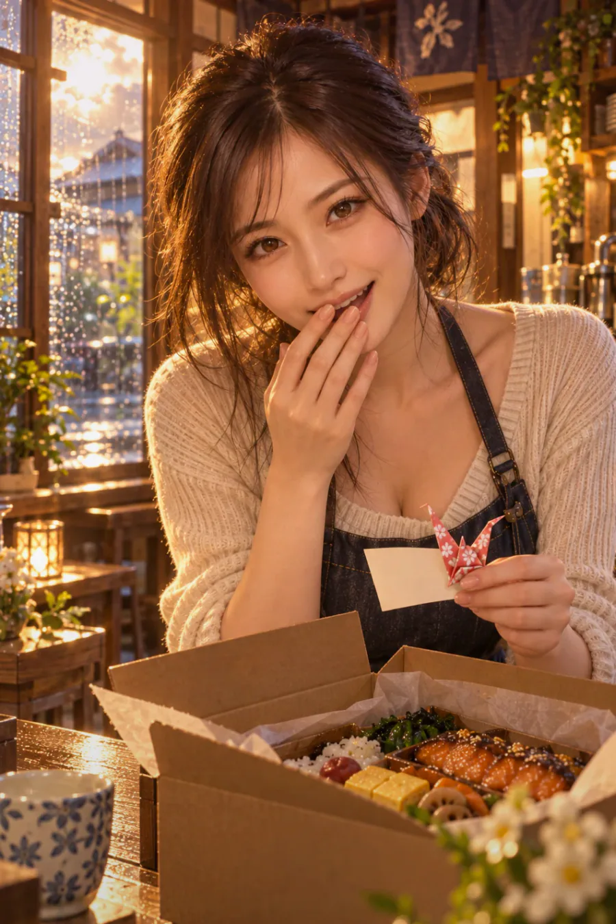 A card under the lid: A small allergy card is tucked under the lid. Yuna wants to make sure your meal is safe.