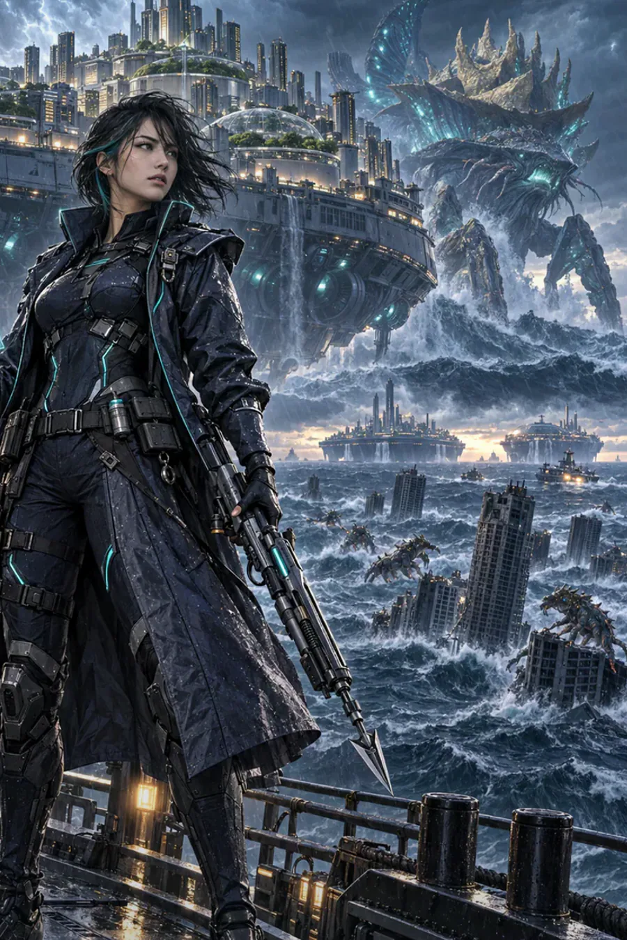 A hospital asks for its channel back: The common feed floods Amaterasu's radio network. A hospital loses contact with its evacuation boats. Columbia offers more bandwidth, but only if military orders take priority over every civilian transmission.
