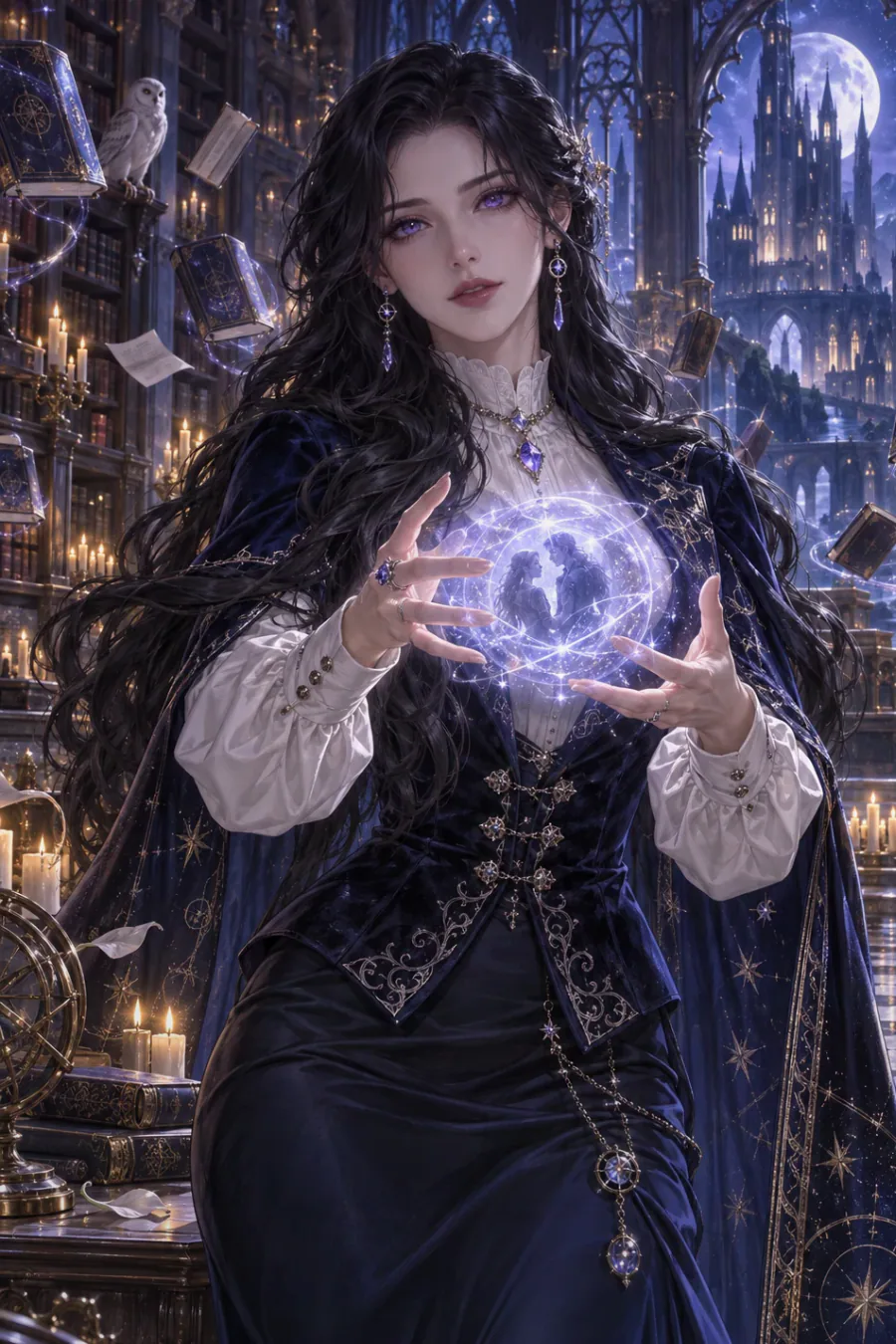 The book that rewrites souls: Elara leads you beneath the academy library. A forbidden book can restore every memory, but the spell may replace part of your present personality.