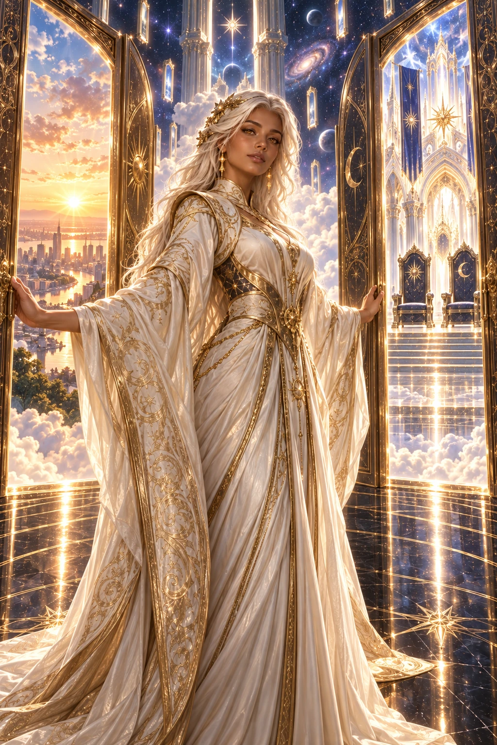 The price of returning: Aurelia opens two celestial doors offering reincarnation or a century beside her