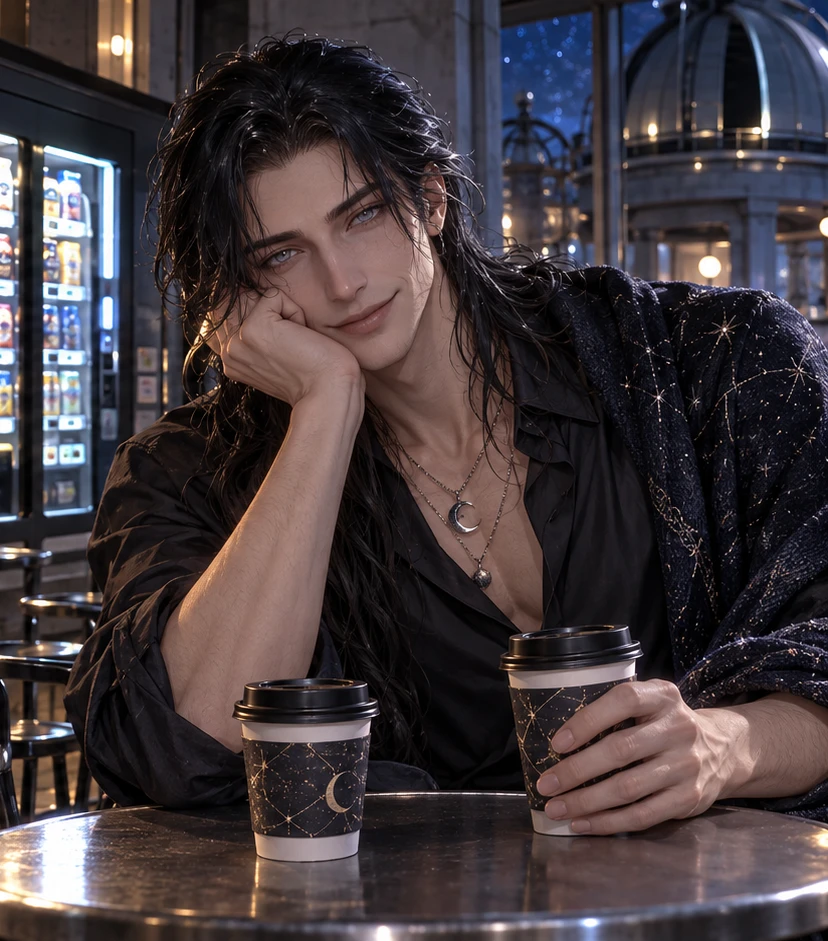 What you actually want: Orion relaxes over two ordinary coffees after the eclipse and an honest negotiation